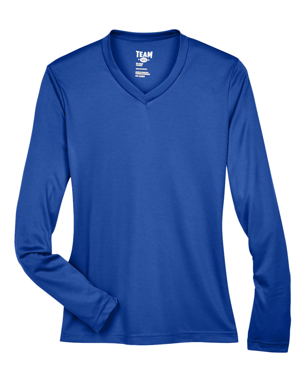 Front View of Sport Royal Women&#39;s Zone Performance Long Sleeve T-Shirt - TT11WL