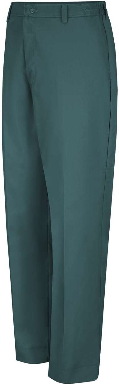 Front View of Spruce Green - 36 Unhemmed Elastic Insert Work Pants - PT60EXT