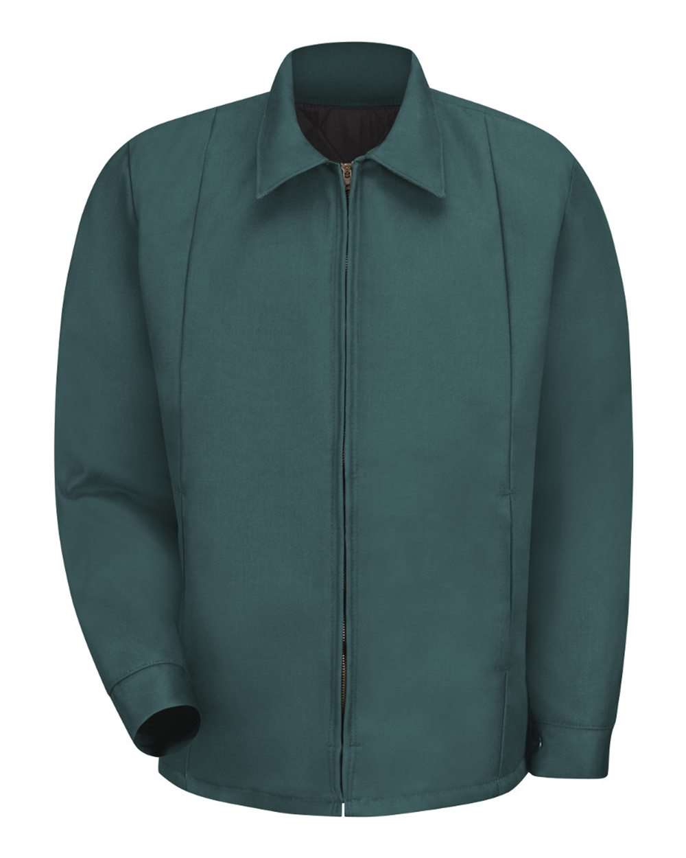 Front View of Spruce Green Perma-Lined Panel Jacket - Tall Sizes - JT50T