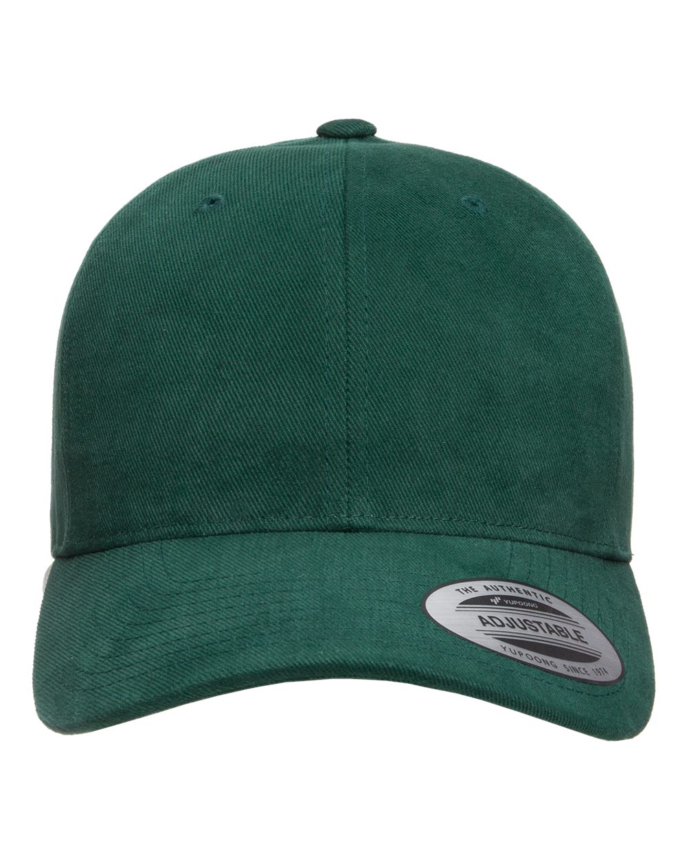 Front View of Spruce Structured Brushed Twill Cap - 6363V