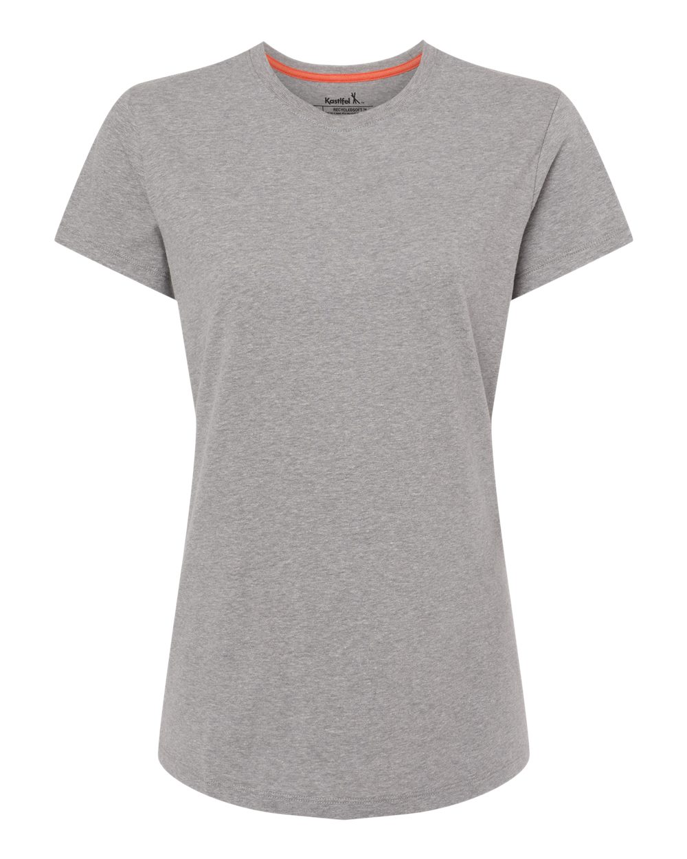 Front View of Steel Grey Women's RecycledSoft™ T-Shirt - 2021