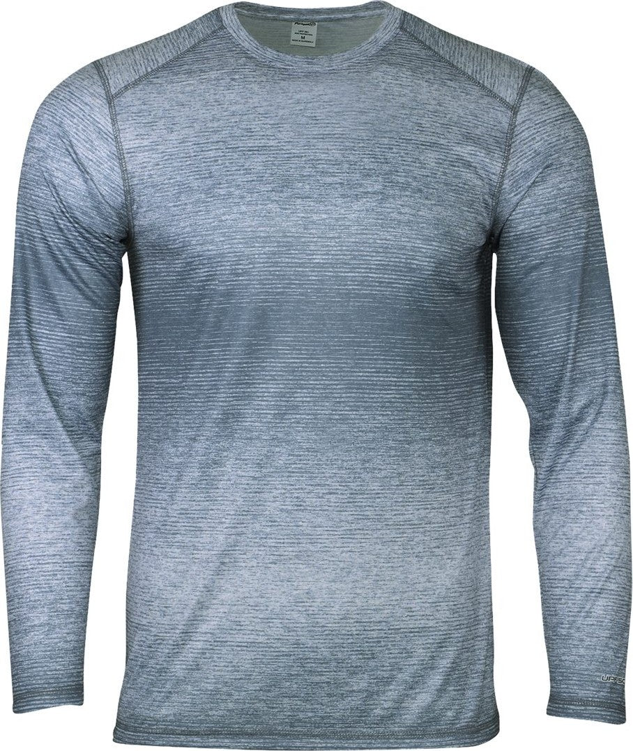 Front View of Steel Mirage Performance Long Sleeve T-Shirt - 234
