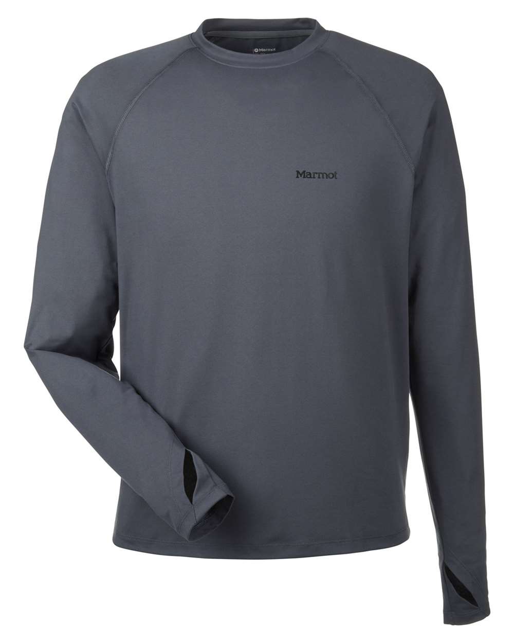 Front View of Steel Onyx Windridge Long Sleeve T-Shirt - M14153