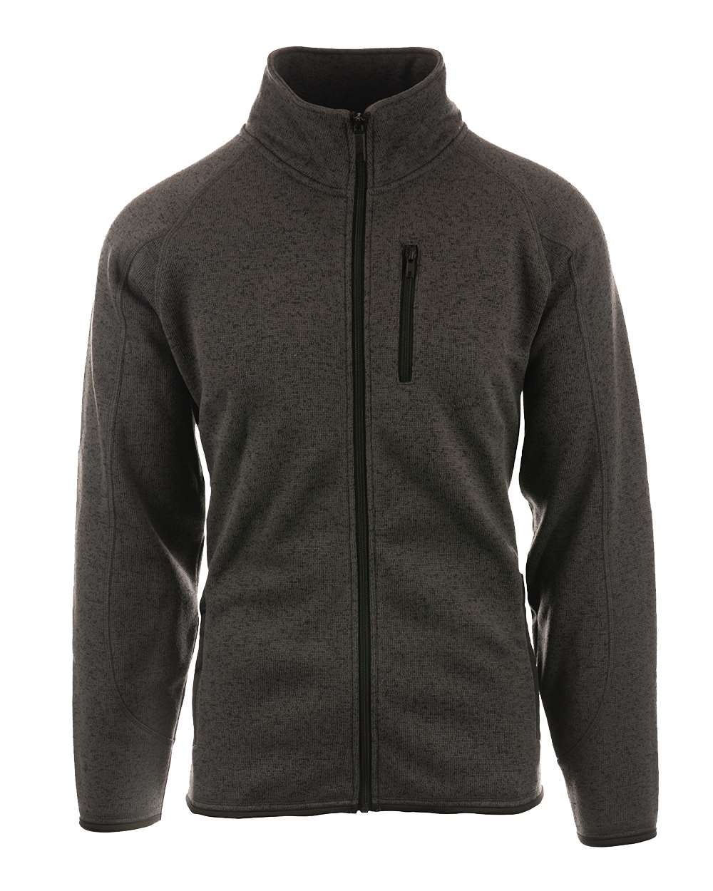 Front View of Steel Sweater Knit Jacket - 3901