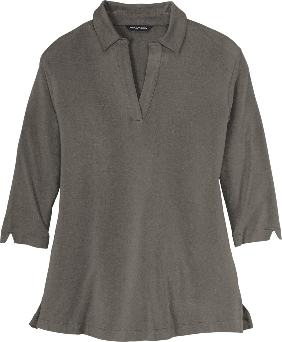 Front View of SterlingGy Port Authority Women's Luxe Knit Tunic. LK5601