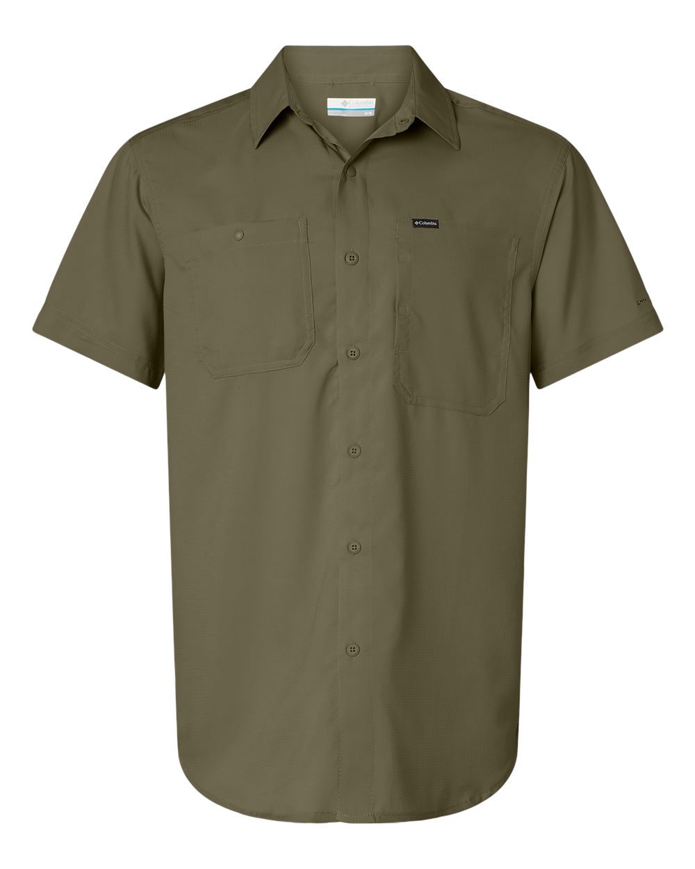 Front View of Stone Green Silver Ridge™ Utility Lite Short Sleeve Shirt - 203072