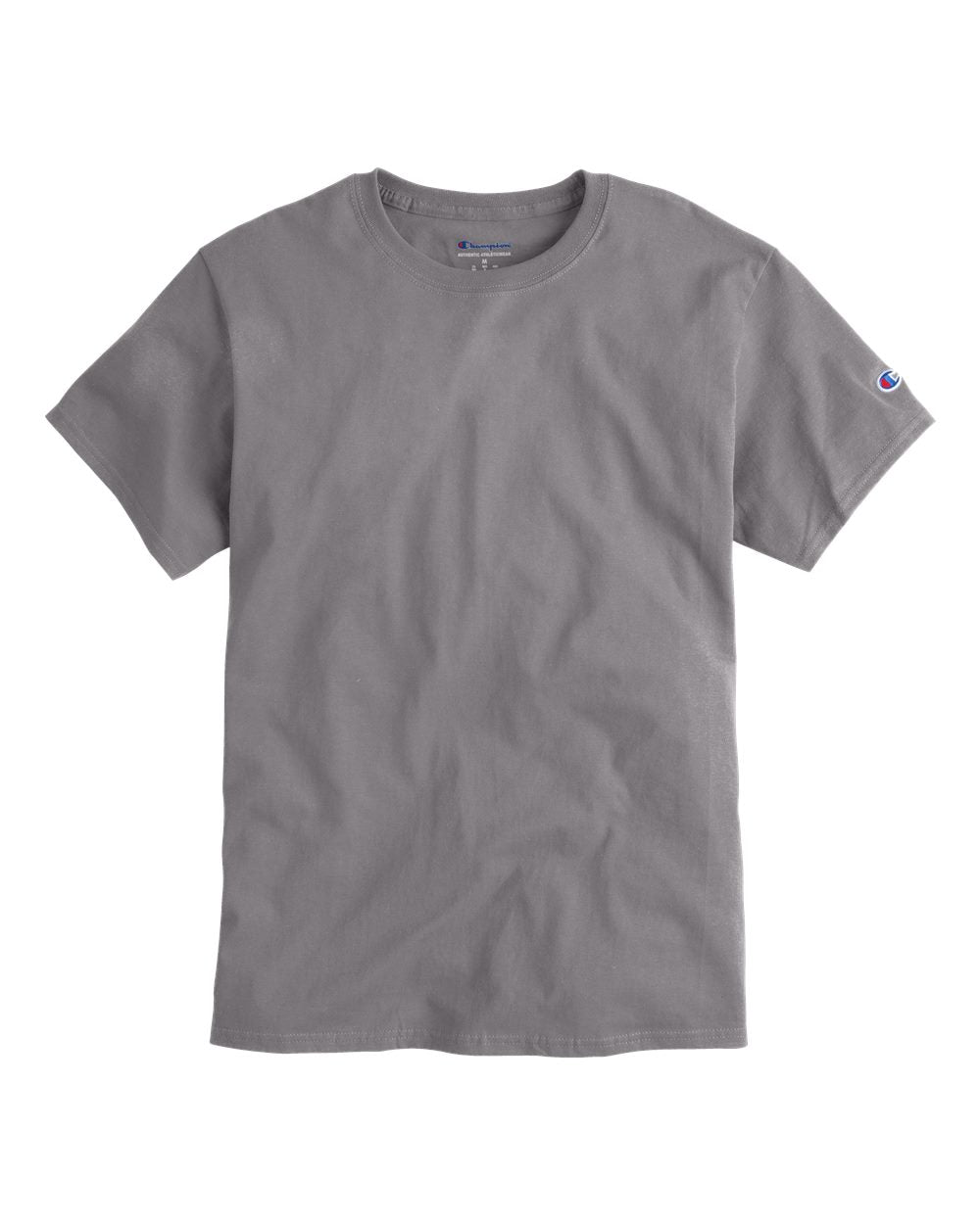 Front View of Stone Grey T-Shirt - T425