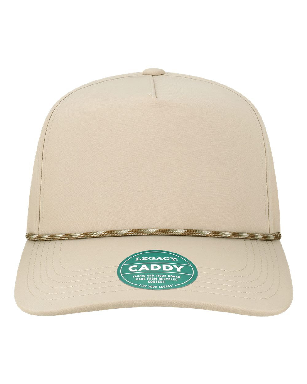 Front View of Stone The Caddy Adjustable Cap - CADDY