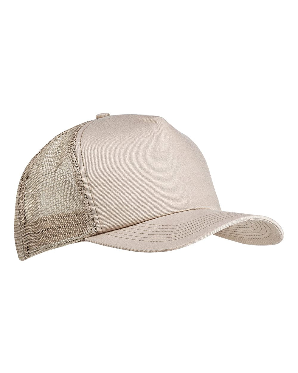 Front View of Stone Twill Trucker Cap - BX010 plain