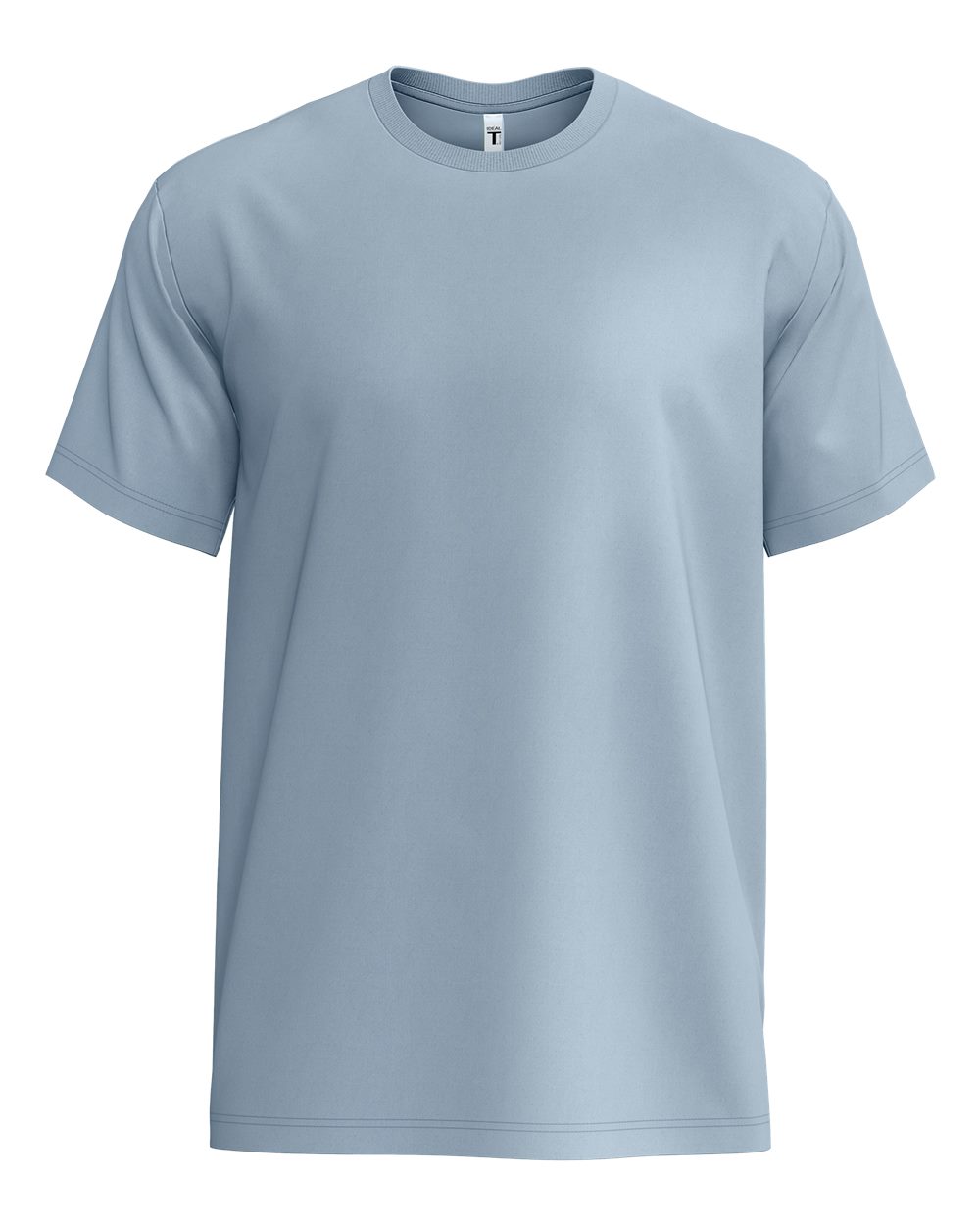 Front View of Stonewash Denim Ideal Jersey T-Shirt - 1810
