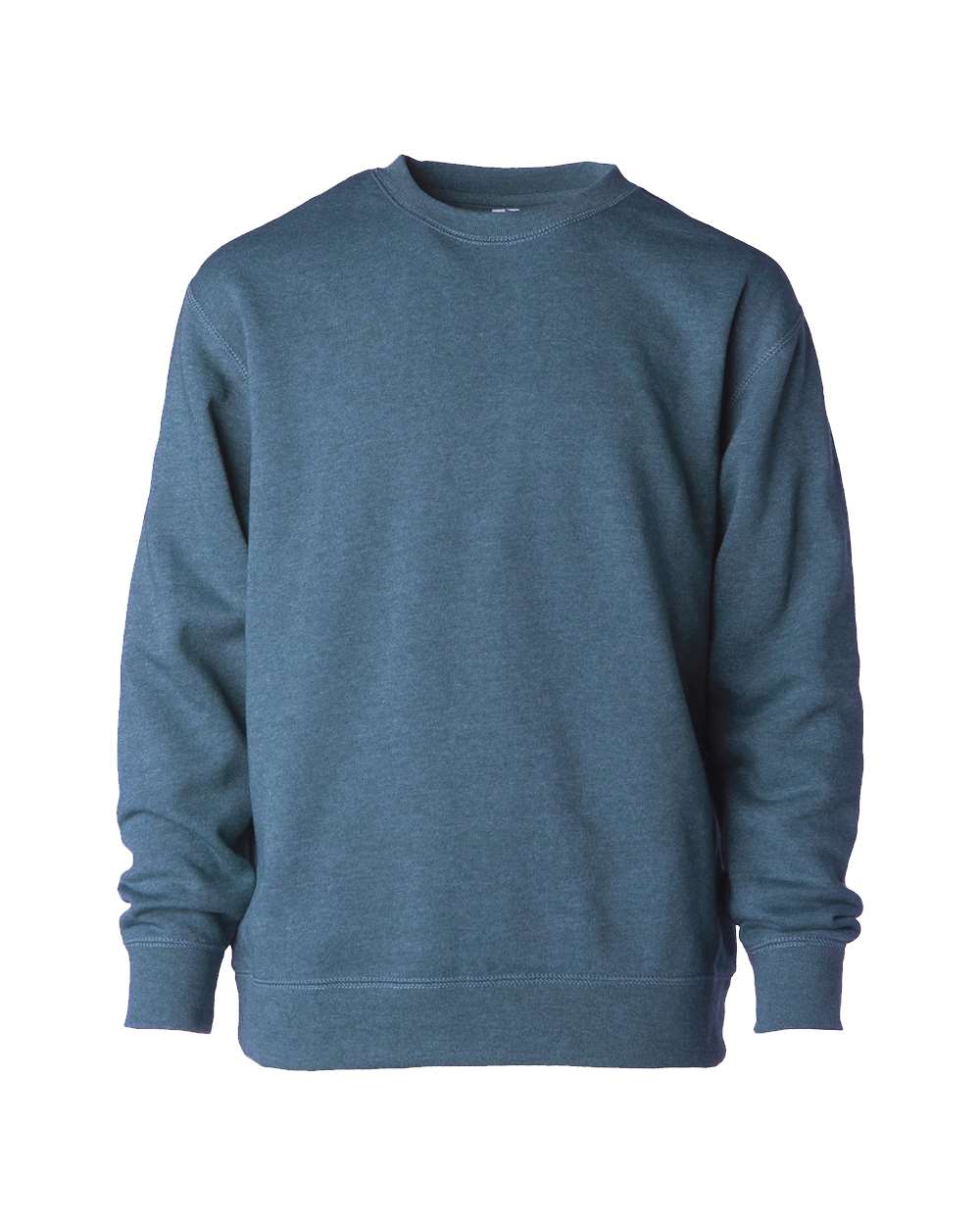 Front View of Storm Blue Heather Toddler Lightweight Special Blend Crewneck Sweatshirt - PRM10TSBC