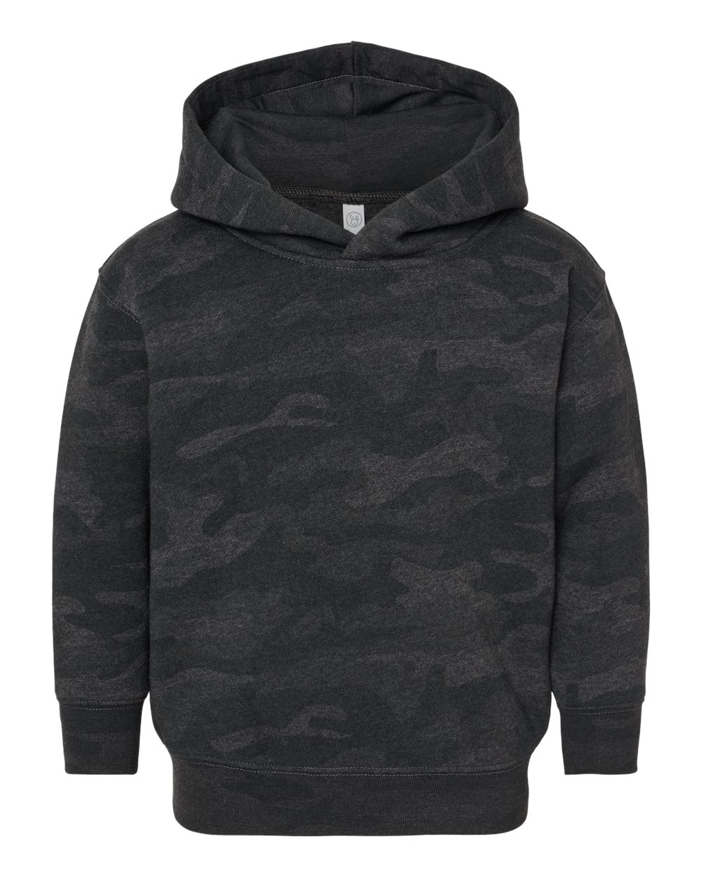 Front View of Storm Camo Toddler Pullover Fleece Hoodie - 3326