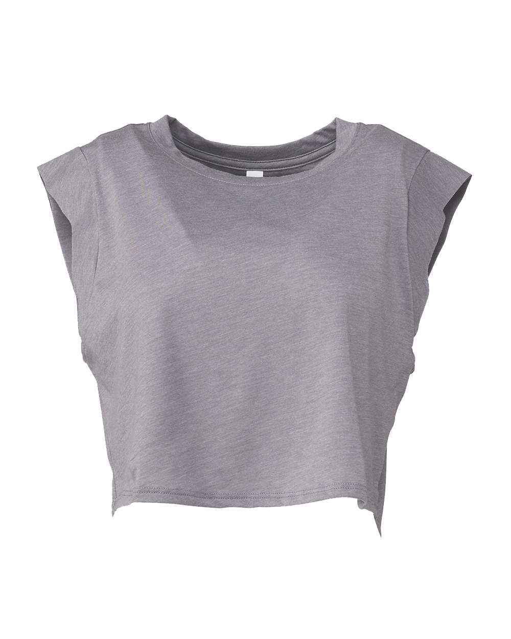 Front View of Storm Triblend FWD Fashion Women's Festival Crop Tank - 8483
