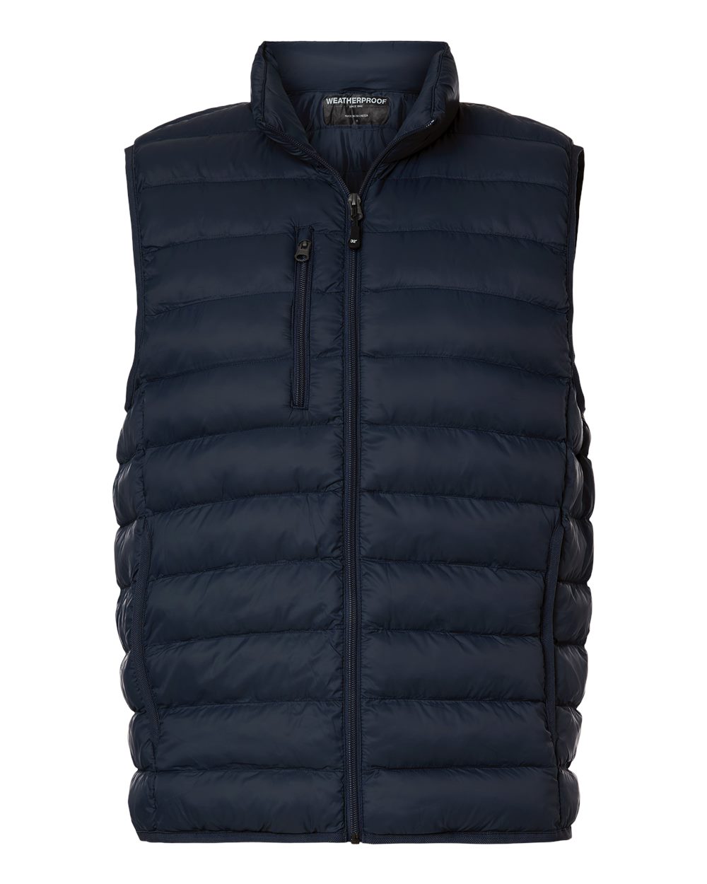 Front View of Stormy Night Men's Lightweight Poly-filled Packable Vest - 26717