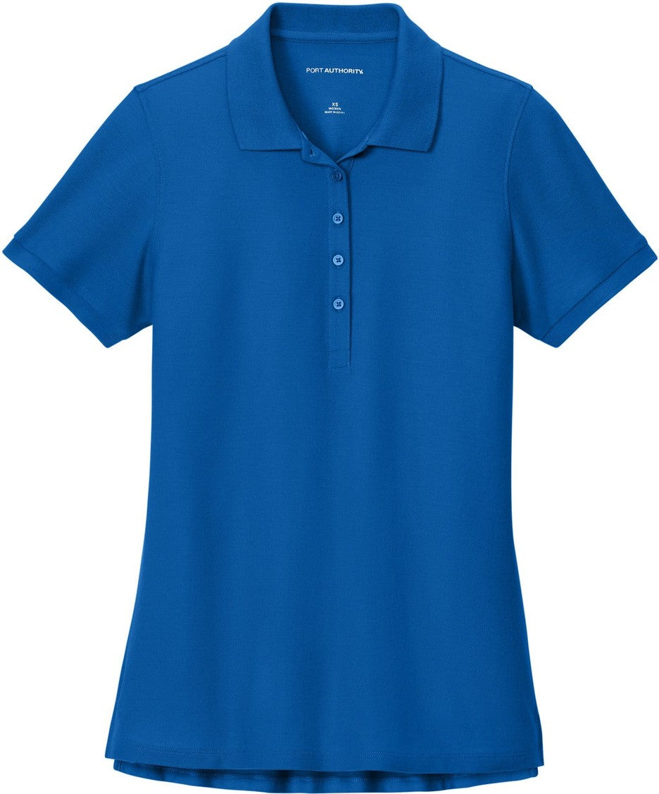 Front View of StrongBlue Port Authority Women's Wearever Signature Pique Polo LK200