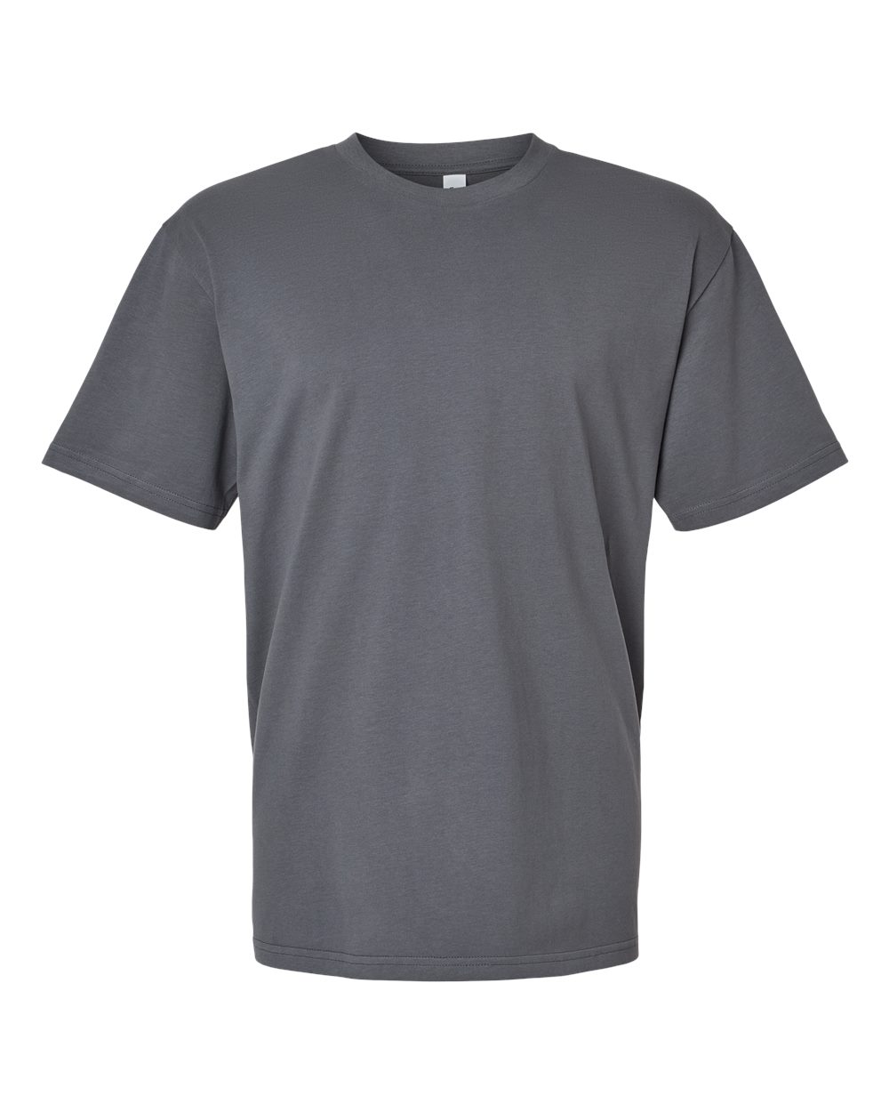 Front View of Sueded Asphalt Sueded Cloud Jersey Tee - 5389