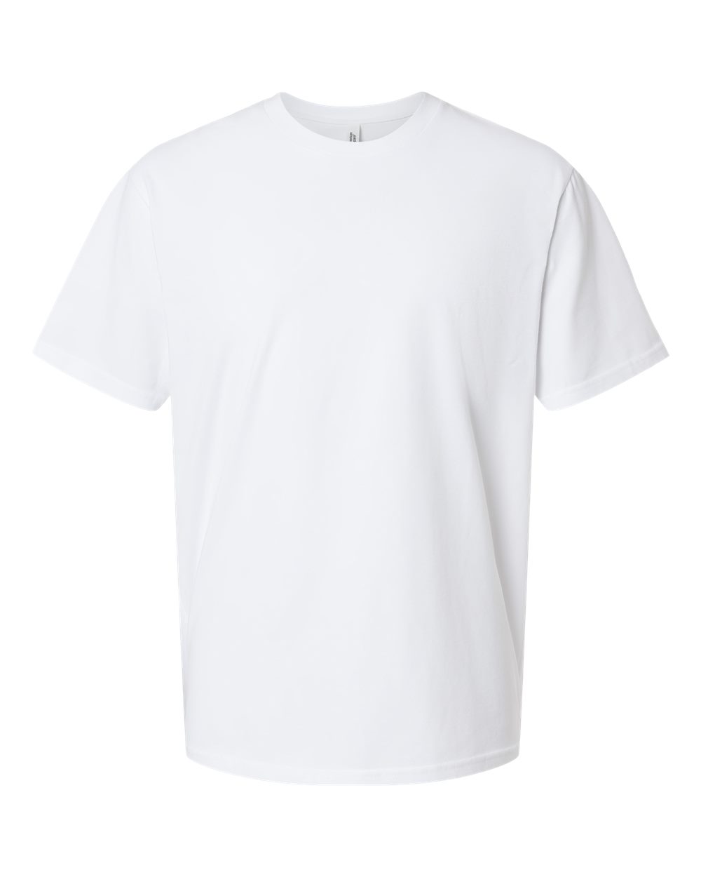 Front View of Sueded White Sueded Cloud Jersey Tee - 5389