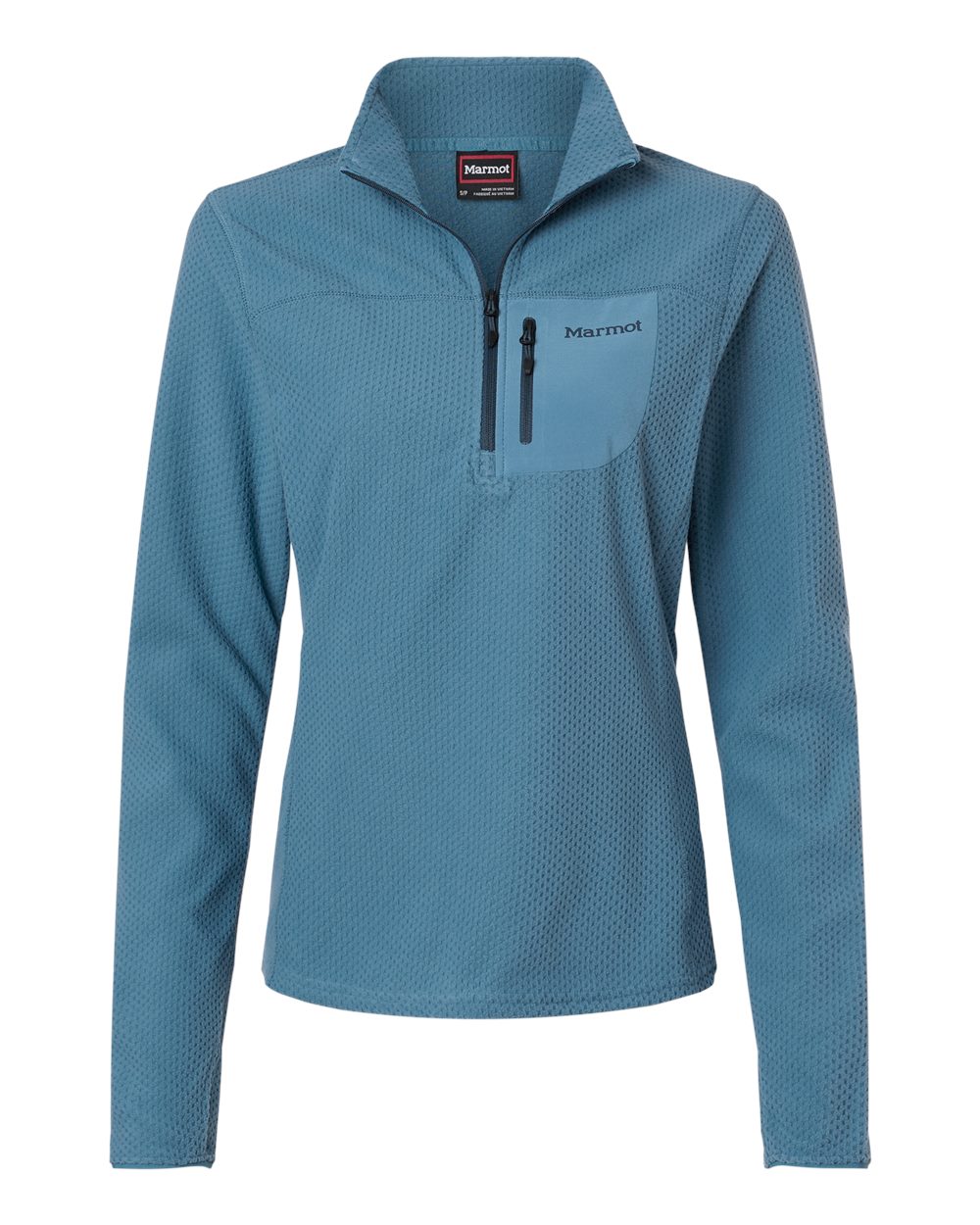 Front View of Summer Storm Women's Air Fleece Quarter-Zip Pullover - M16745 plain