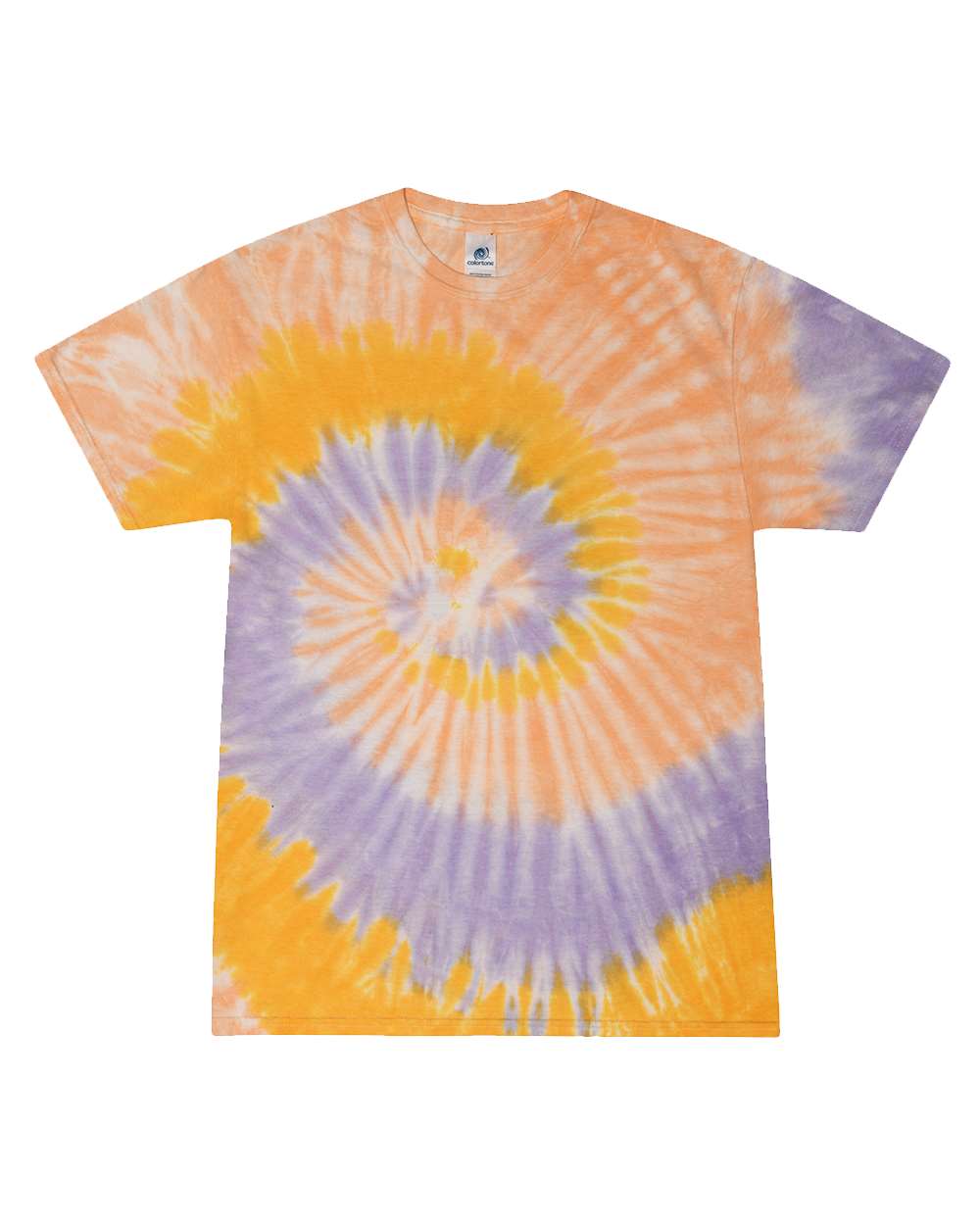 Front View of Sunflower Multi-Color Tie-Dyed T-Shirt - 1000