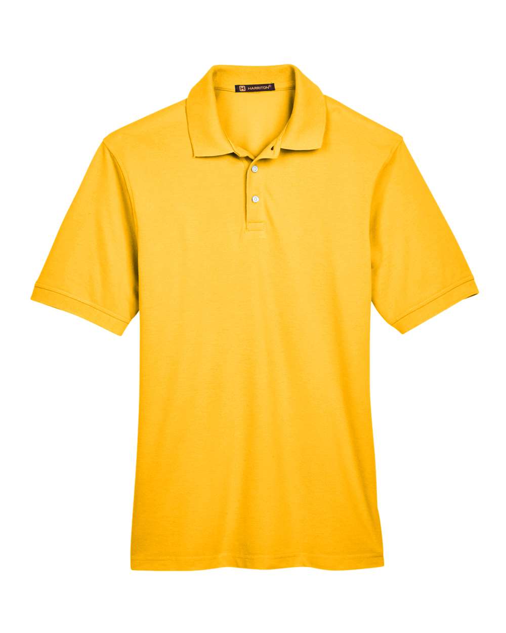 Front View of Sunray Yellow Men's Easy Blend™ Polo - M265