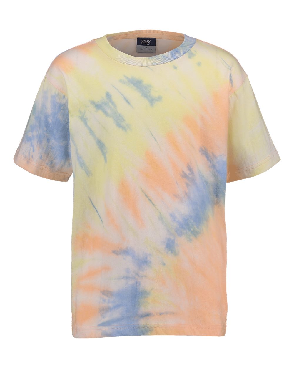Front View of Sunrise Tie Dye Youth Crazy T-Shirt - 201Y