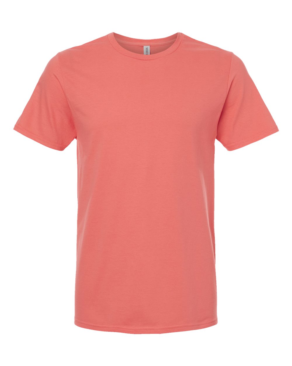 Front View of Sunset Coral Premium Cotton T-Shirt - 570MR