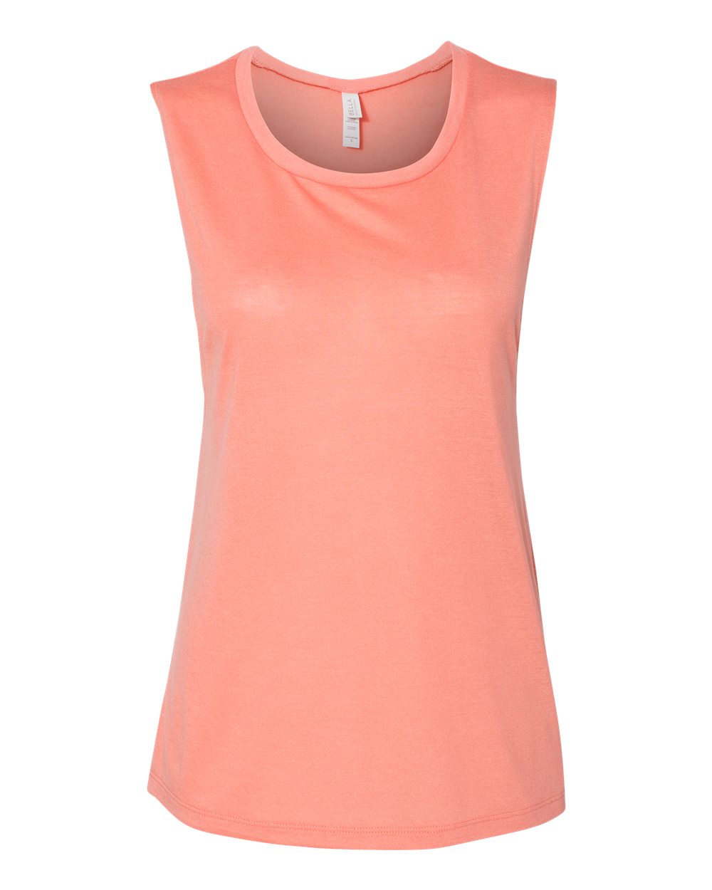 Front View of Sunset Women's Flowy Scoop Muscle Tank - 8803