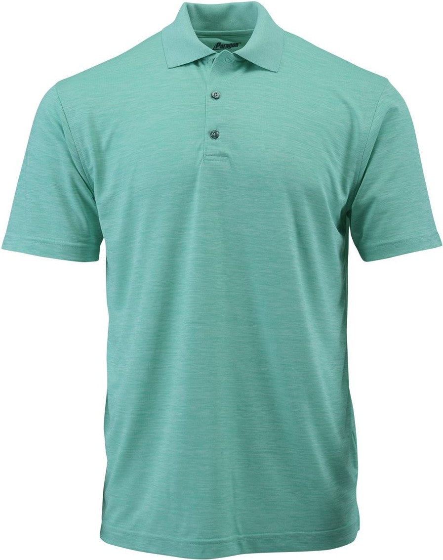 Surf Green Heather Dakota Striated Heather Polo - 130