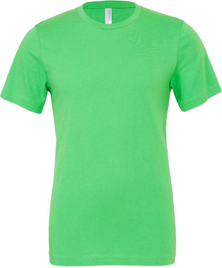 Front View of Synthetic Green Jersey Tee - 3001