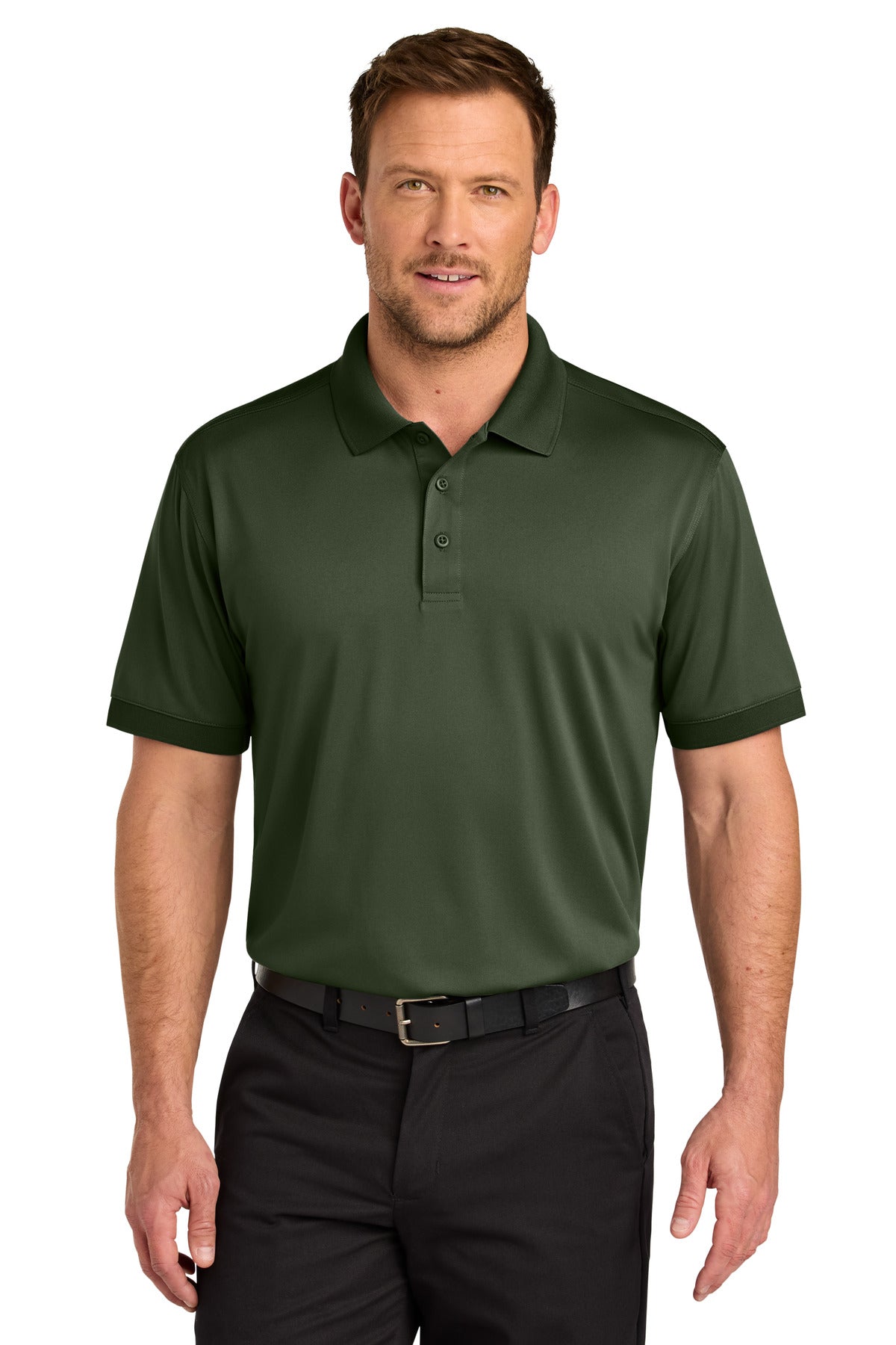 Front View of TacticalGn CornerStone Workwear Pro Polo CS450