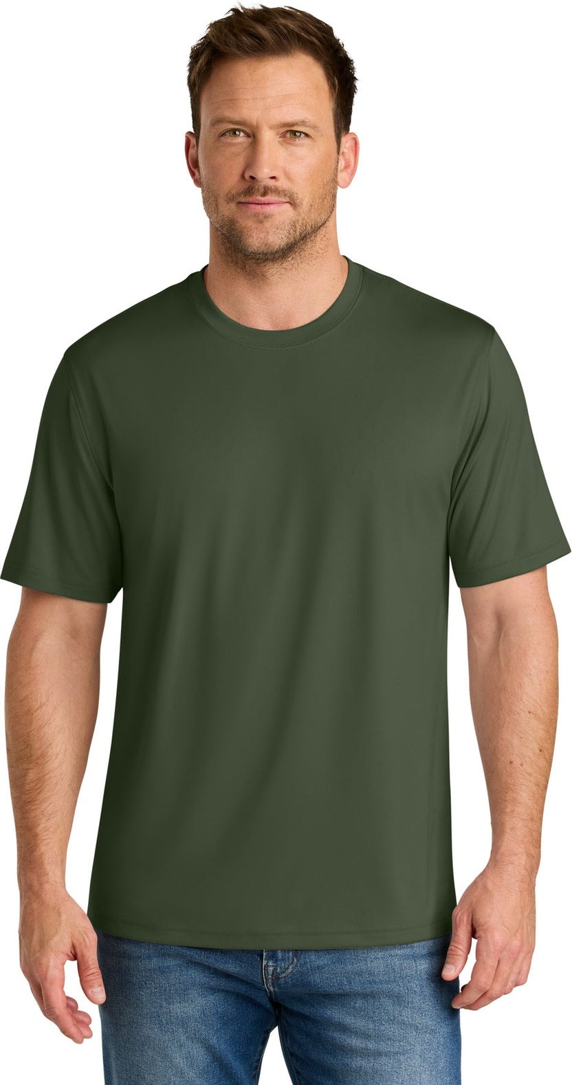 Front View of TacticalGn CornerStone Workwear Pro Short Sleeve Tee CS440