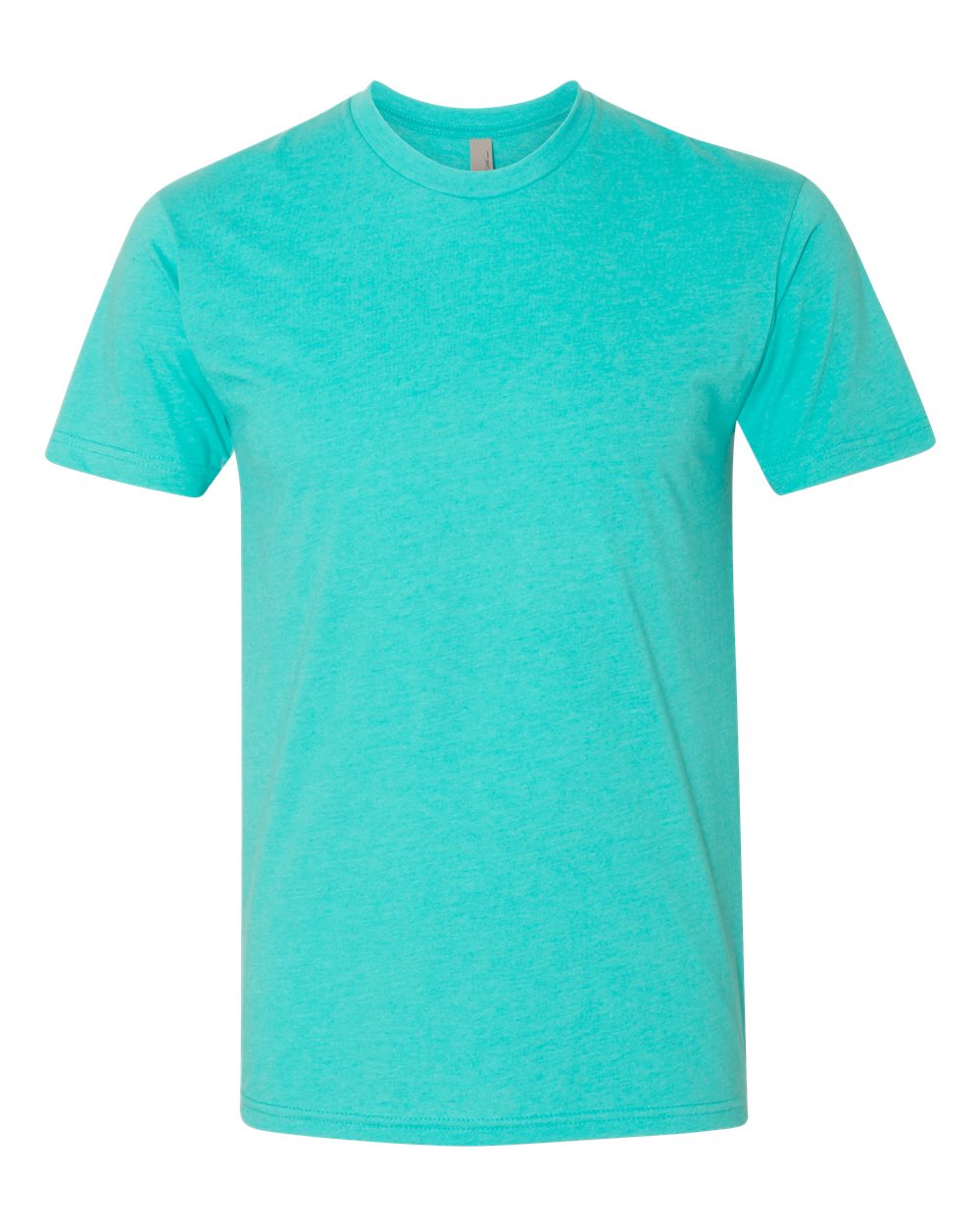 Front View of Tahiti Blue CVC T-Shirt - 6210