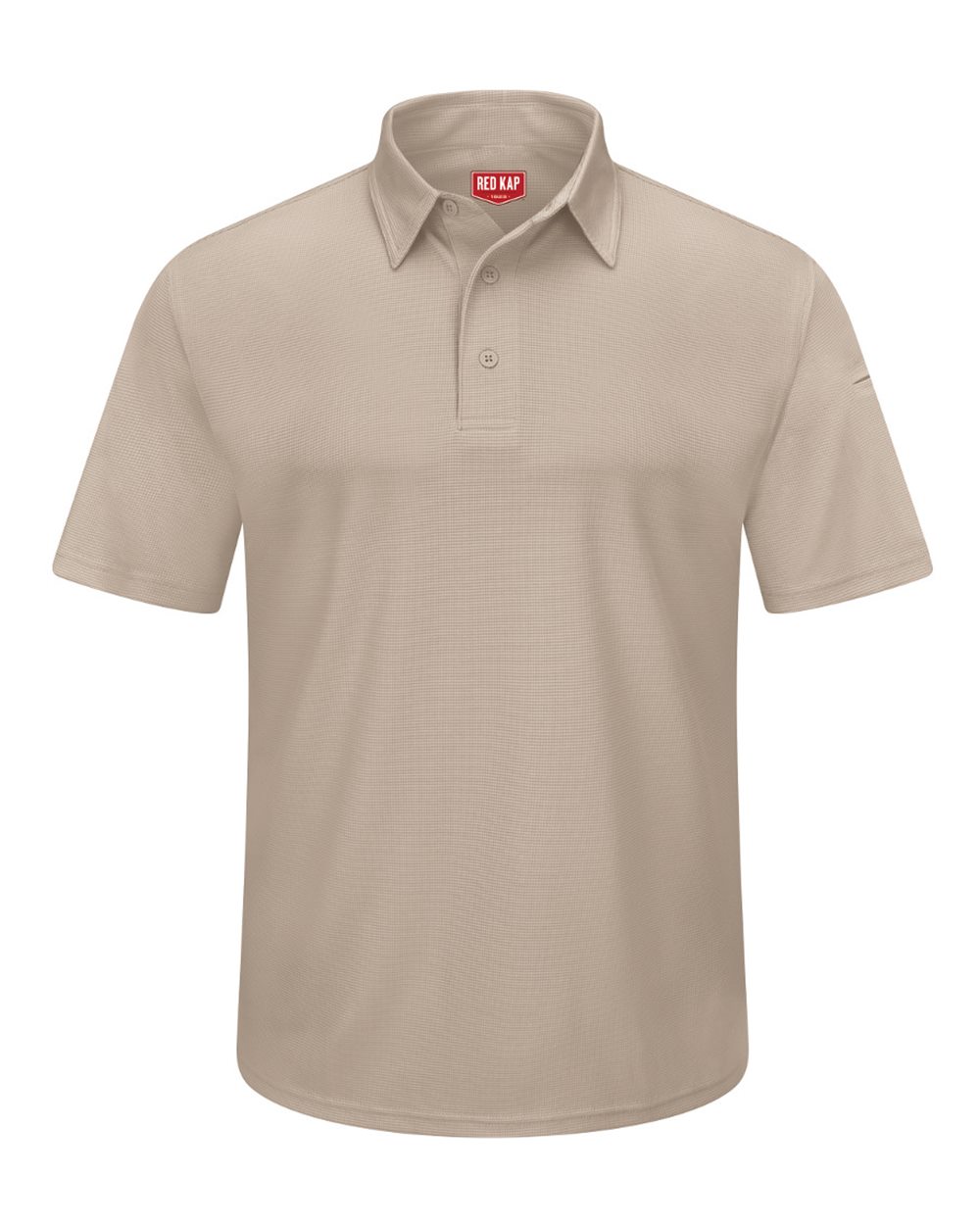 Front View of Tan Performance Knit® Flex Series Pro Polo - SK90