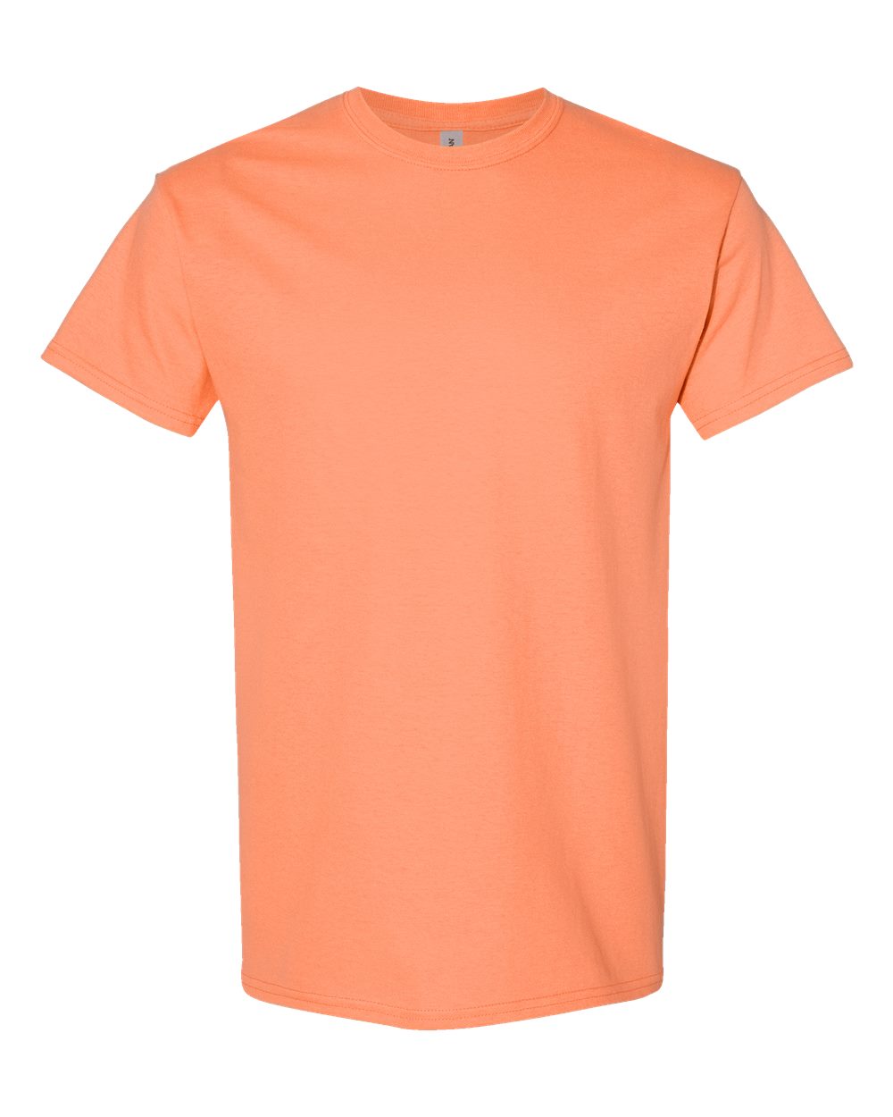 Front View of Tangerine Heavy Cotton™ T-Shirt - 5000