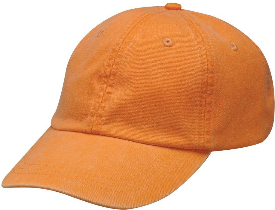 Front View of Tangerine Youth Pigment-Dyed Cap - KO101