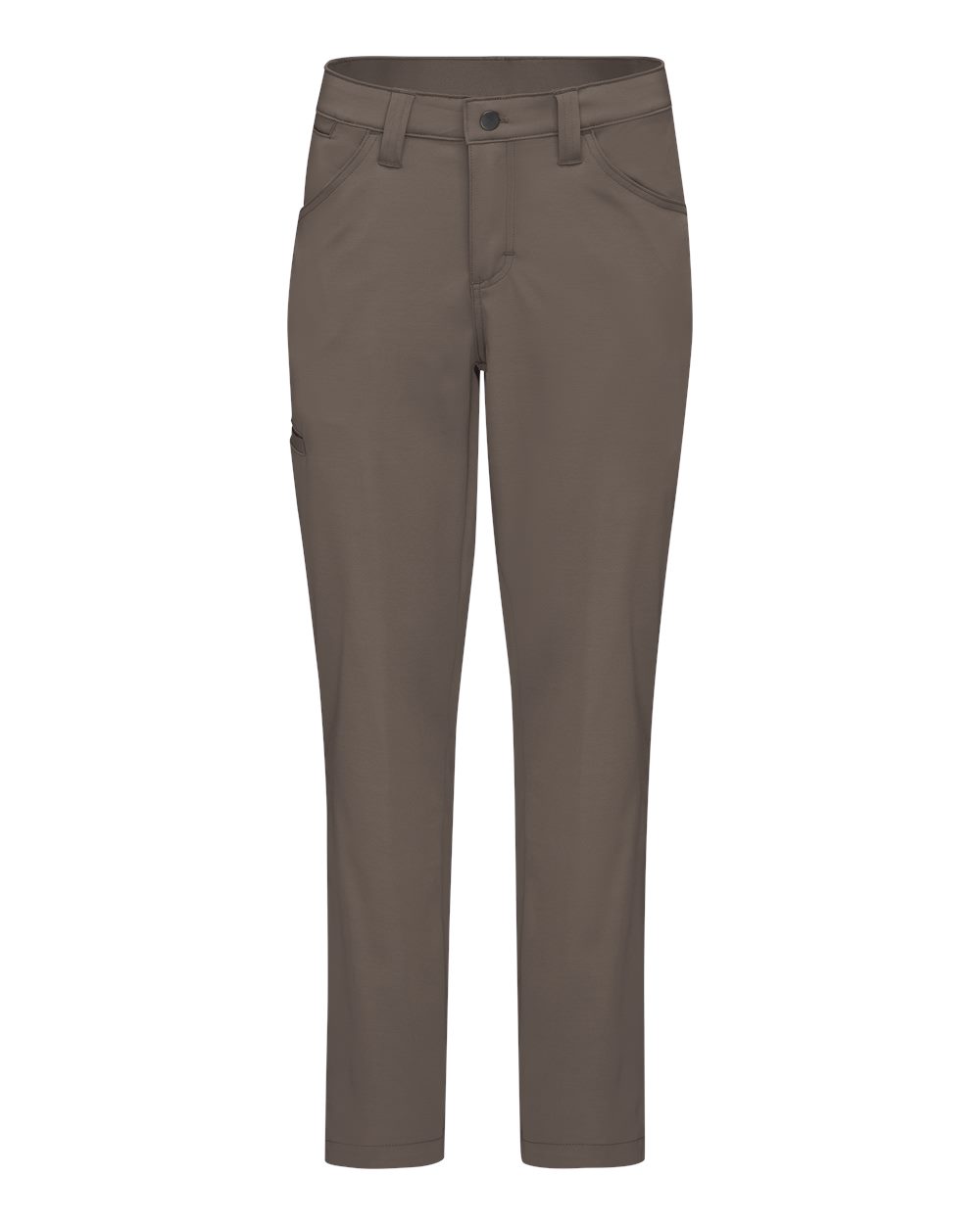 Front View of Taupe - 32I Women's Cooling Work Pants - TPW1