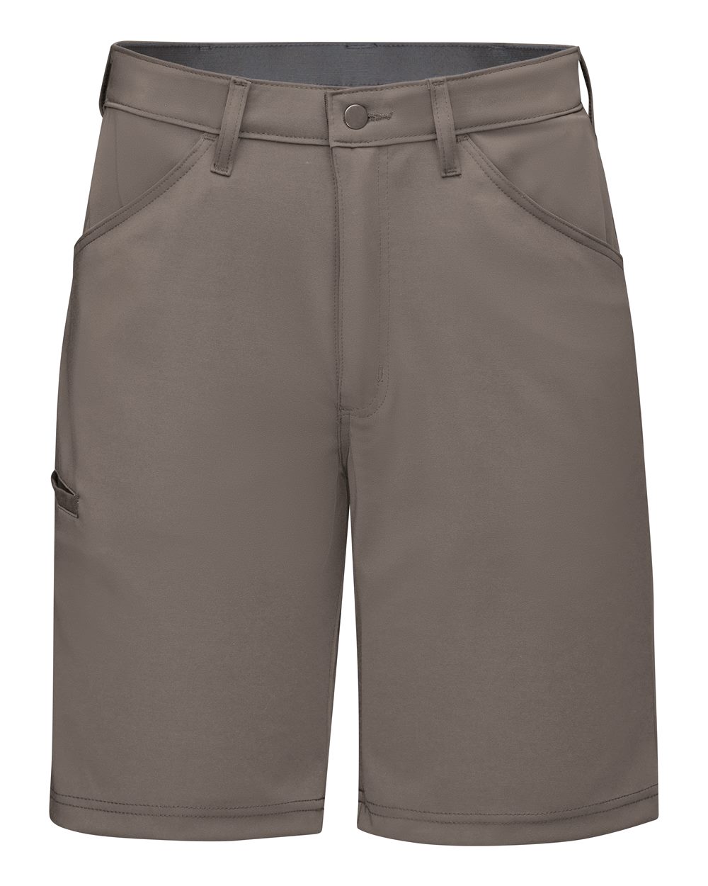 Front View of Taupe Men&#39;s Cooling Work Shorts - TPM4