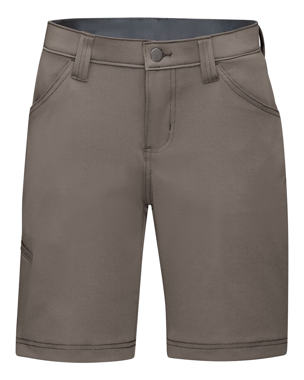 Front View of Taupe Women&#39;s Cooling Work Shorts - TPW3