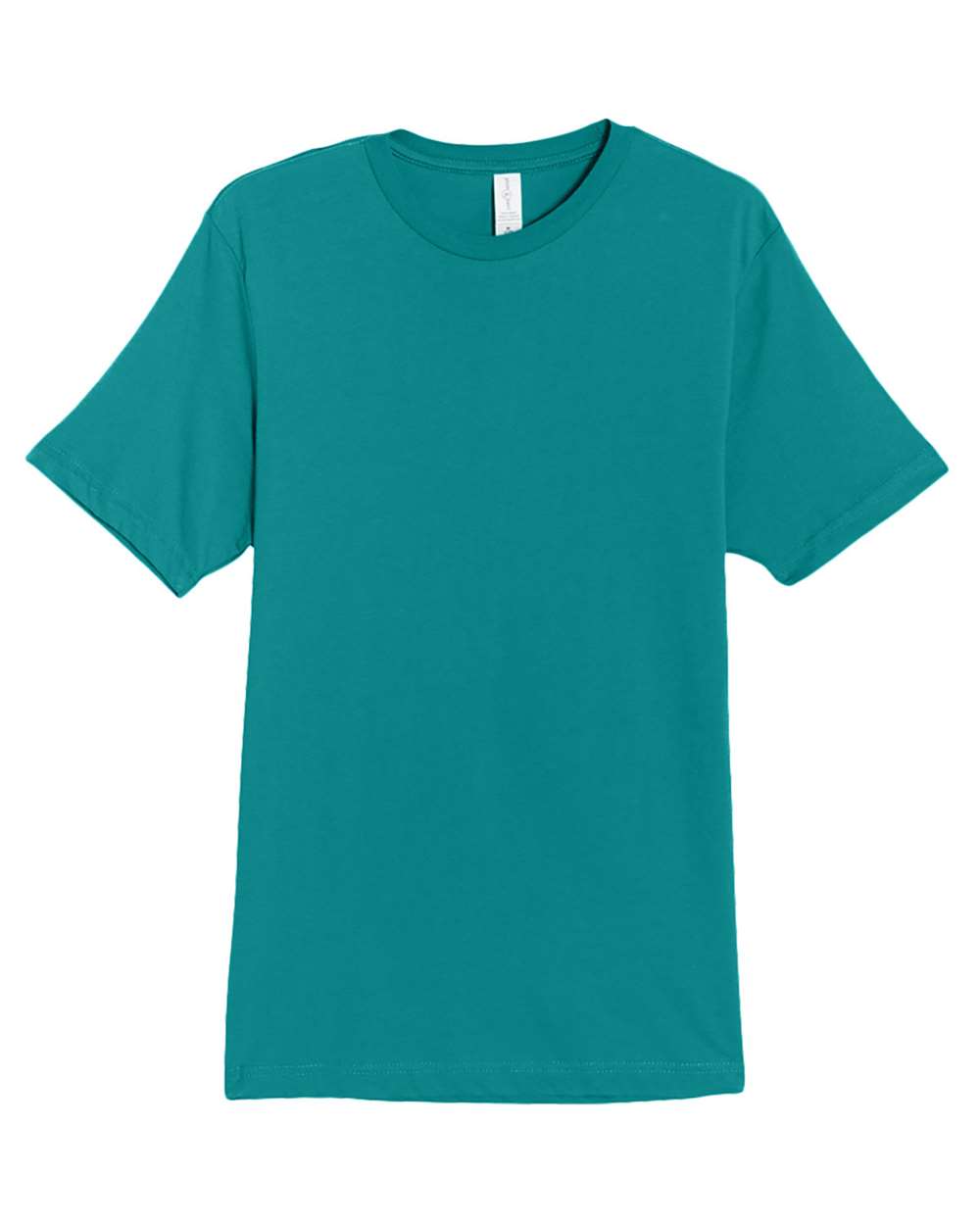 Front View of Teal Deluxe T-Shirt - LS15000