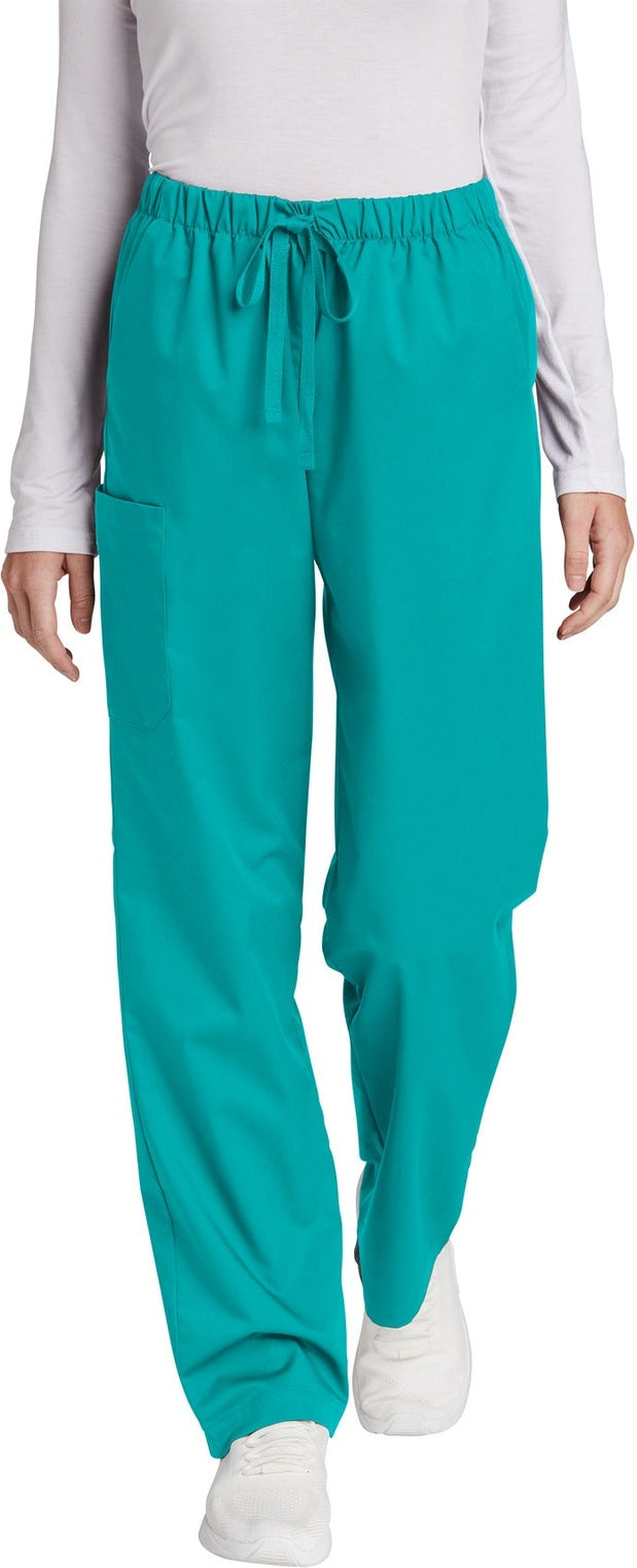 Front View of Teal Wink Women's Tall WorkFlex Cargo Pant WW4550T