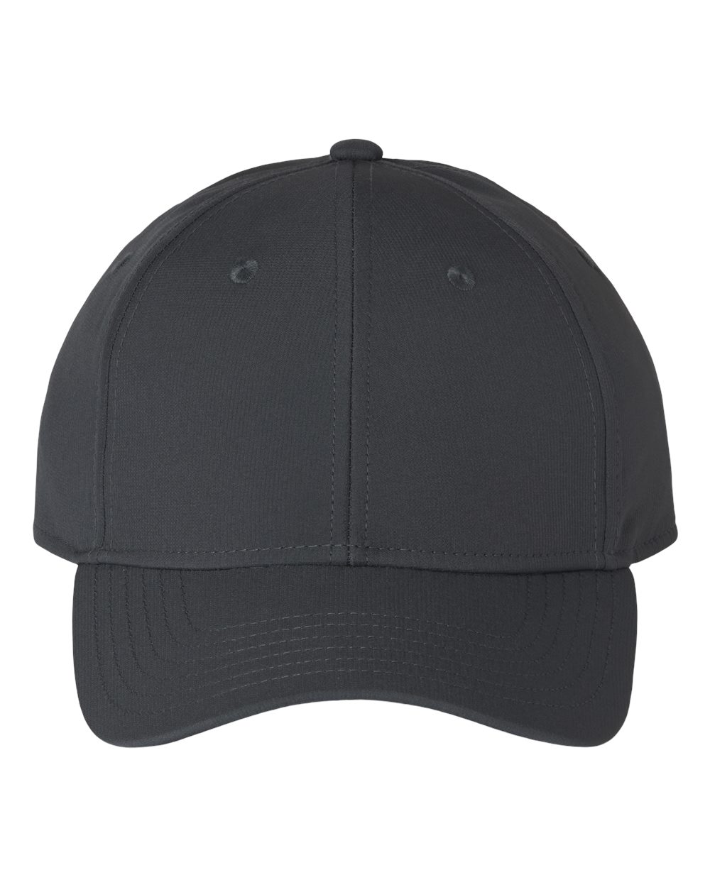 Front View of Team Dark Grey/ Black Fundamental Alliance Cap - AH607 plain