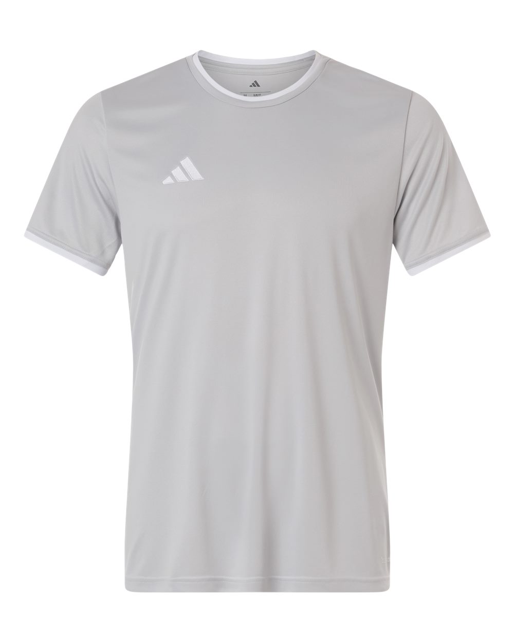 Front View of Team Light Grey/ White Men's Entrada 26 Jersey - AT115 plain