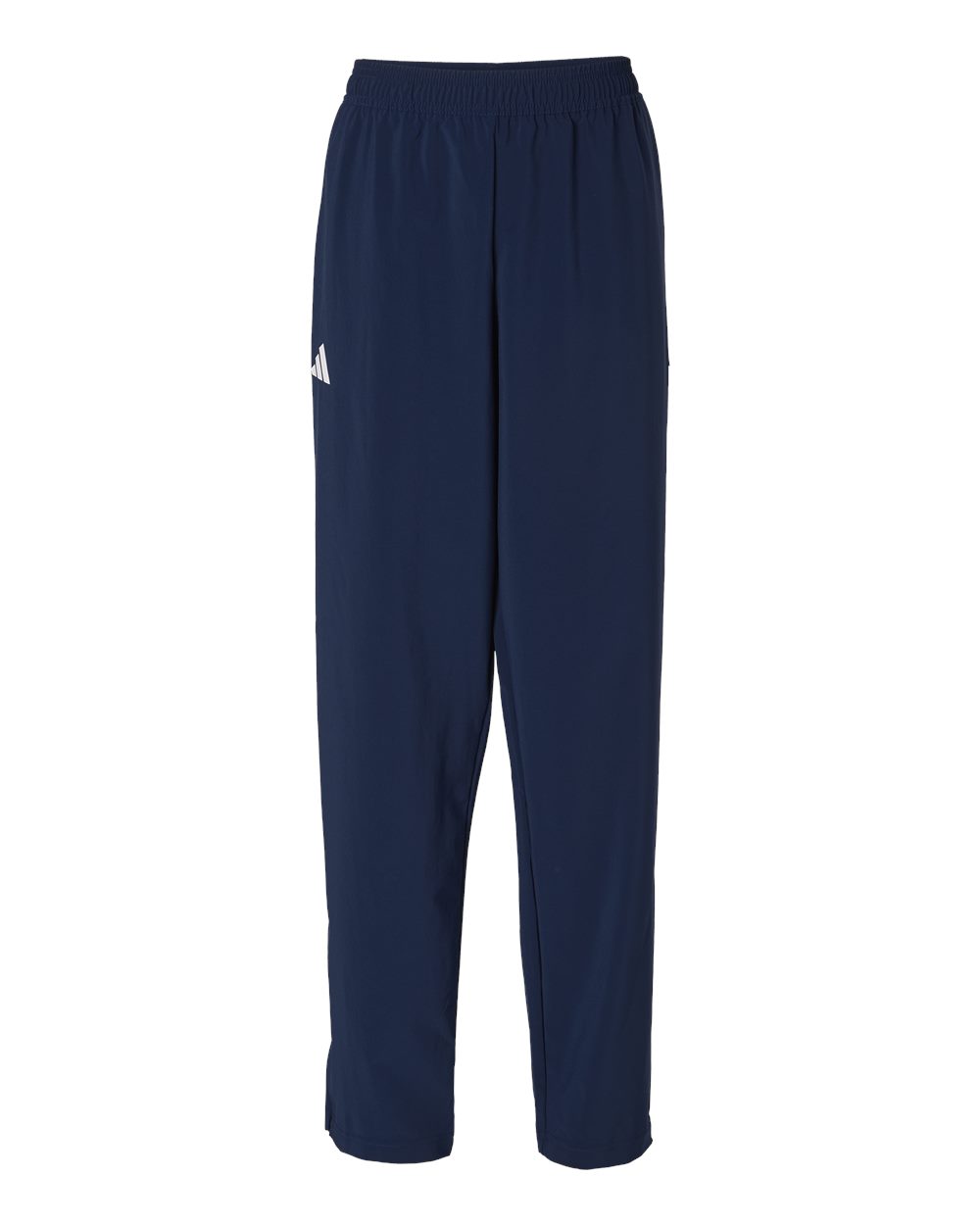 Front View of Team Navy Blue/ White Women's TIRO Woven Sweatpants - AT503