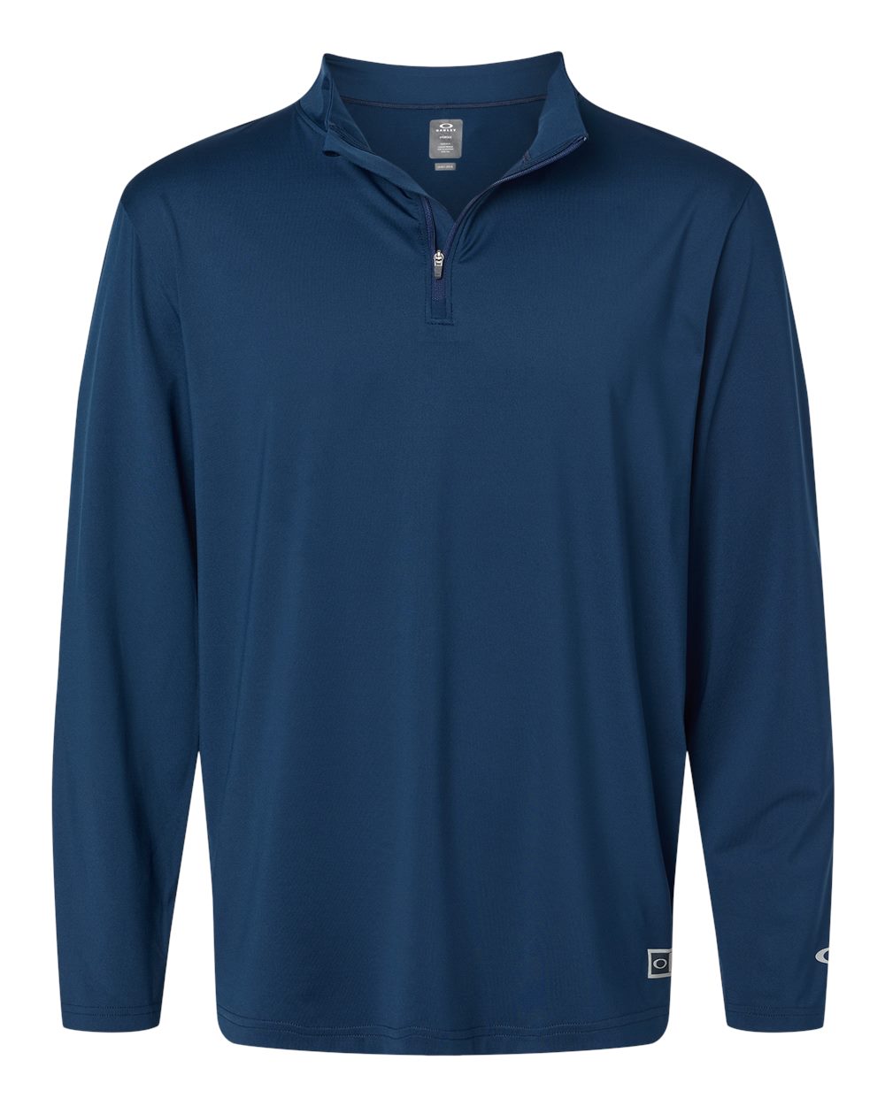 Front View of Team Navy Team Issue Podium Quarter-Zip Pullover - FOA402997