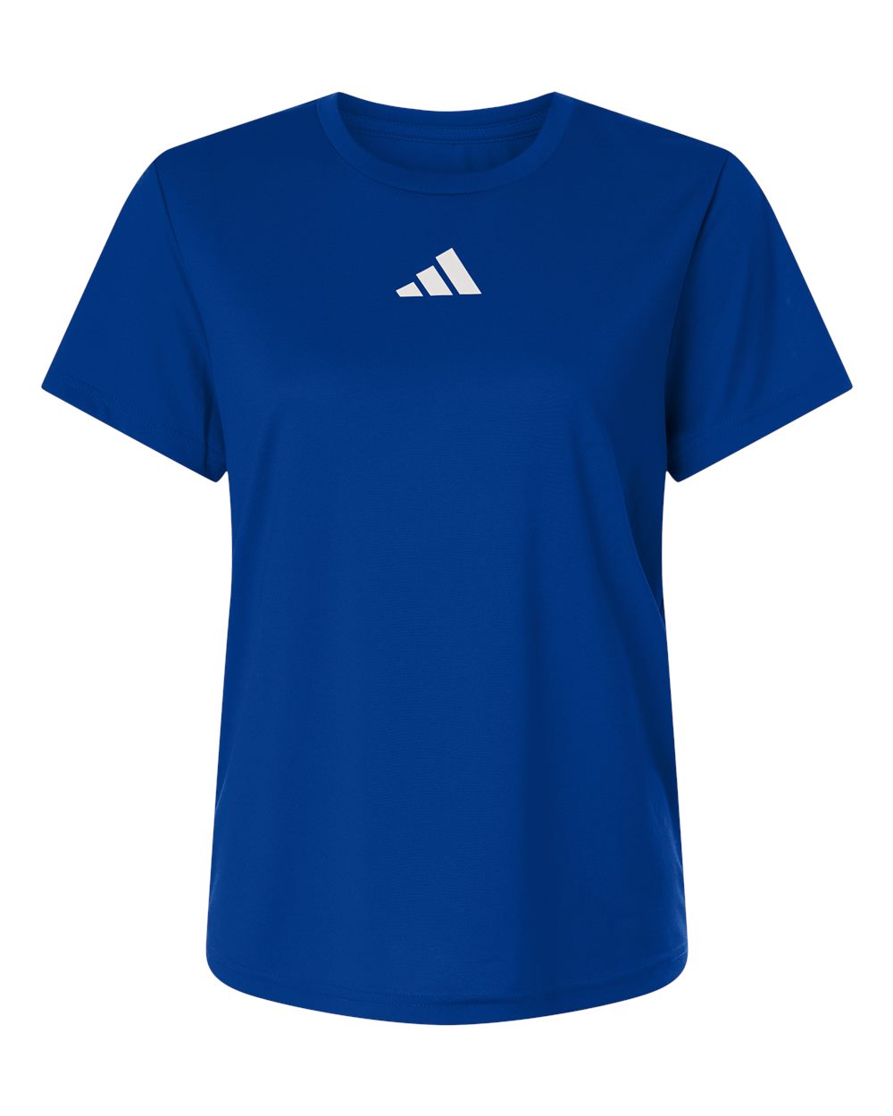Front View of Team Royal Blue/ White Women's Pregame T-Shirt - AT102 plain