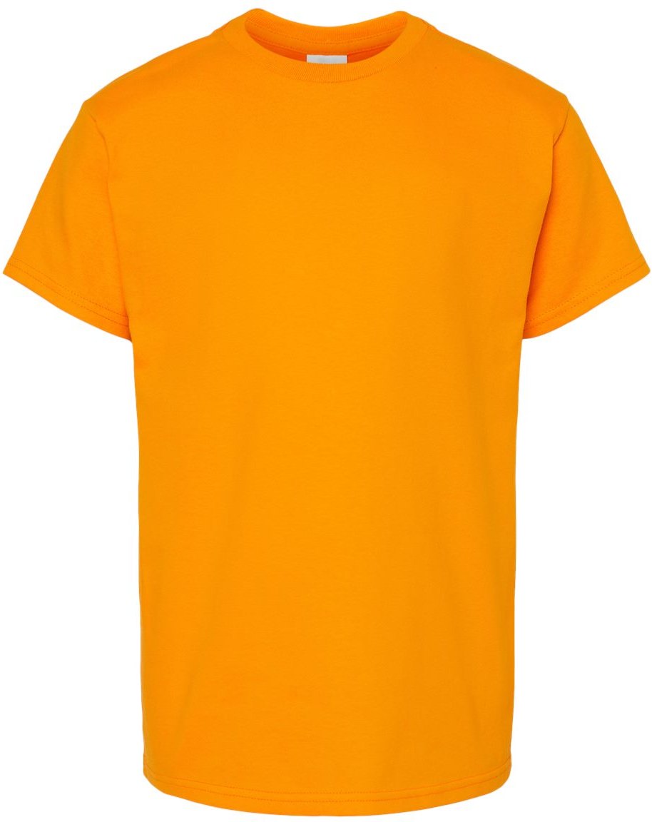 Front View of Tennessee Orange Essential-T Youth T-Shirt - 5480