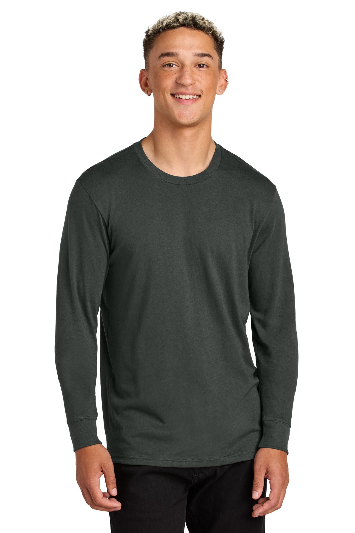 Front View of Teraingrey Allmade Unisex Long Sleeve Organic Cotton Tee AL6104