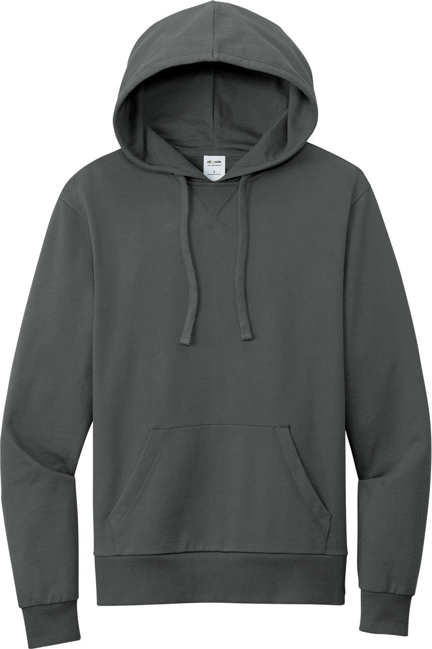 Front View of Teraingrey Allmade Unisex Organic French Terry Pullover Hoodie AL4000