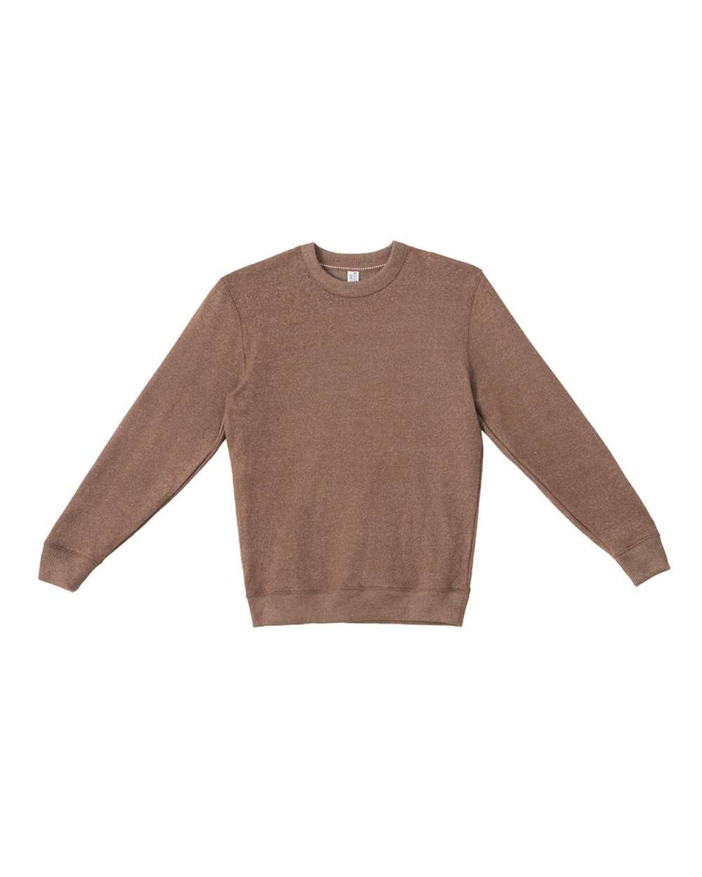 Front View of Terra Brown Nantucket Crewneck - LS11004