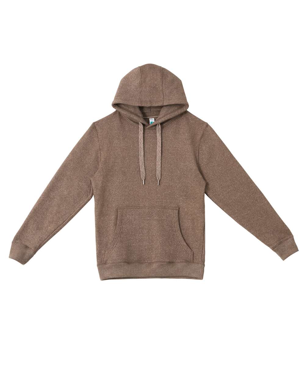 Front View of Terra Brown Nantucket Hooded Sweatshirt - LS11001